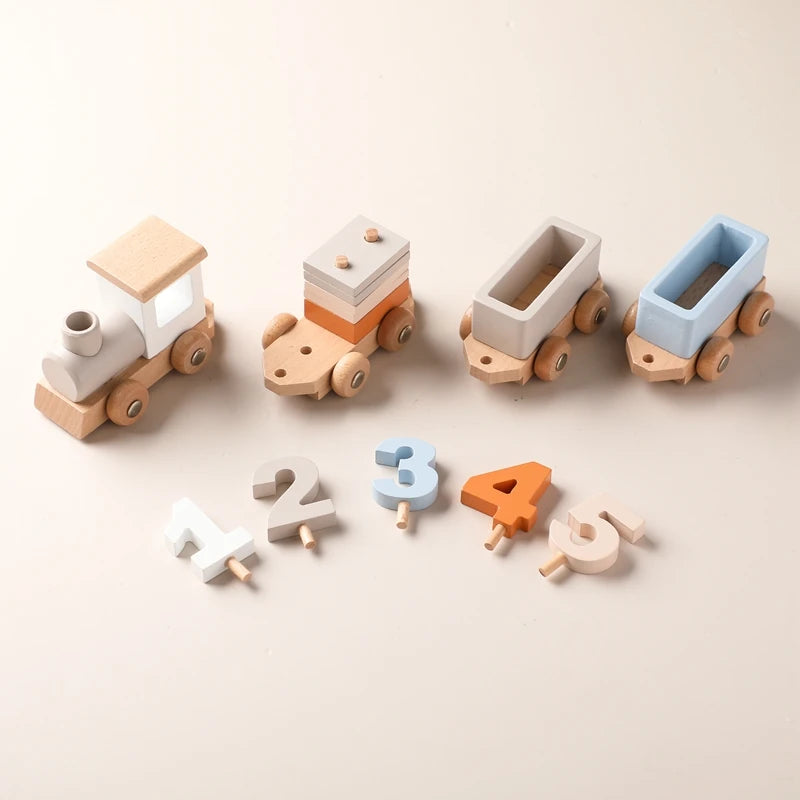 BabbliTrain™ – Wooden Montessori Number Train