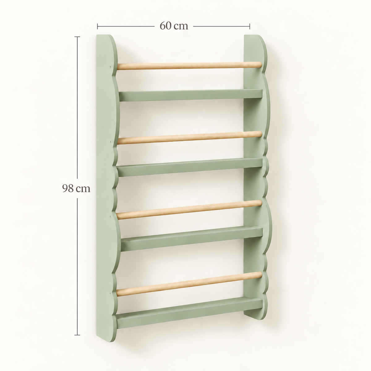 Kids Cloud Wall Bookshelf | Front-Facing Book Storage | BabbliCloud™