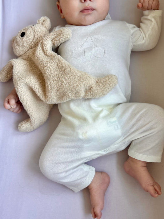 Baby Comforter & Sensory Grasp Toy | Soft Teddy Bear Lovey | BabbliBear™