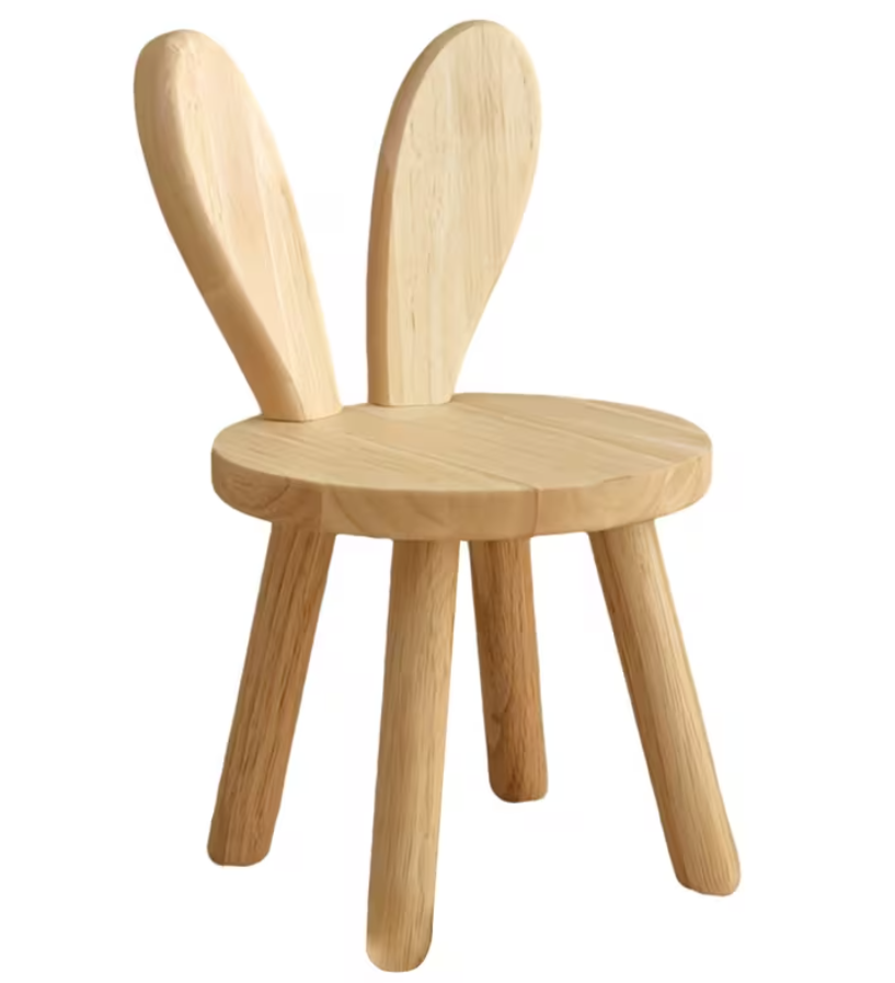 Montessori Toddler Chair | BabbliSeat™ Wooden Bunny Children's Chair