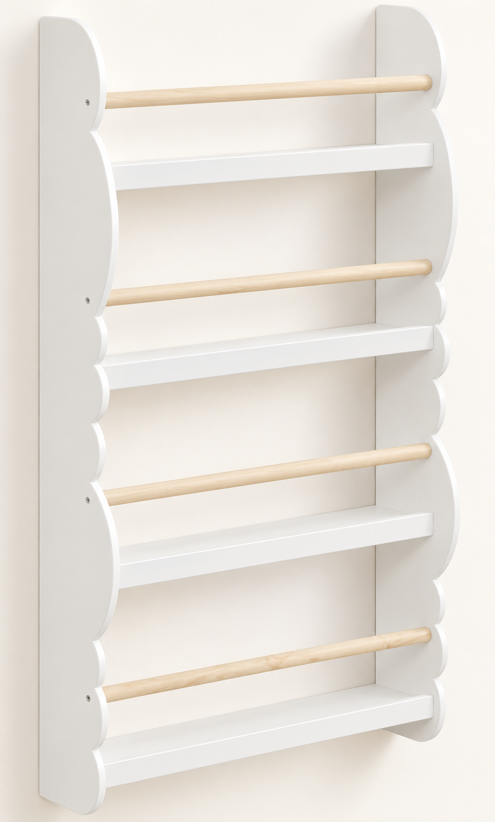 Kids Cloud Wall Bookshelf | Front-Facing Book Storage | BabbliCloud™