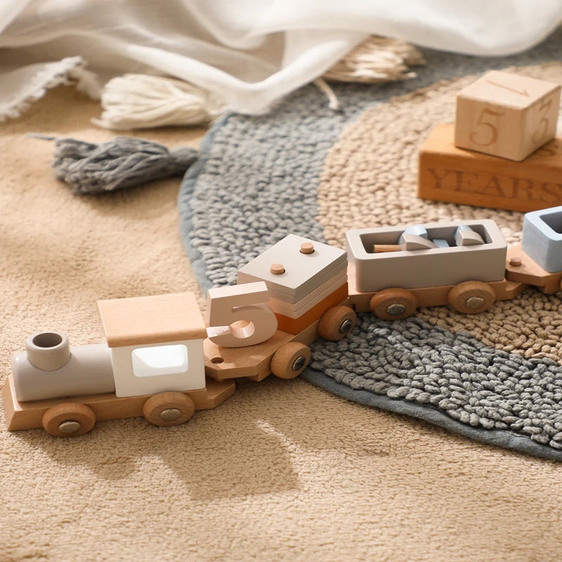 BabbliTrain™ – Wooden Montessori Number Train