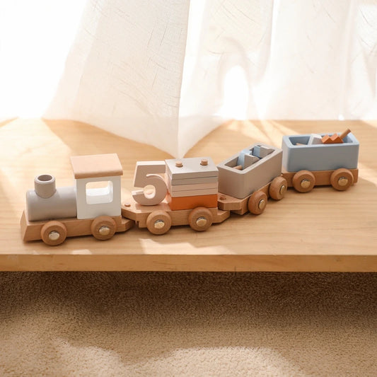 BabbliTrain™ – Wooden Montessori Number Train