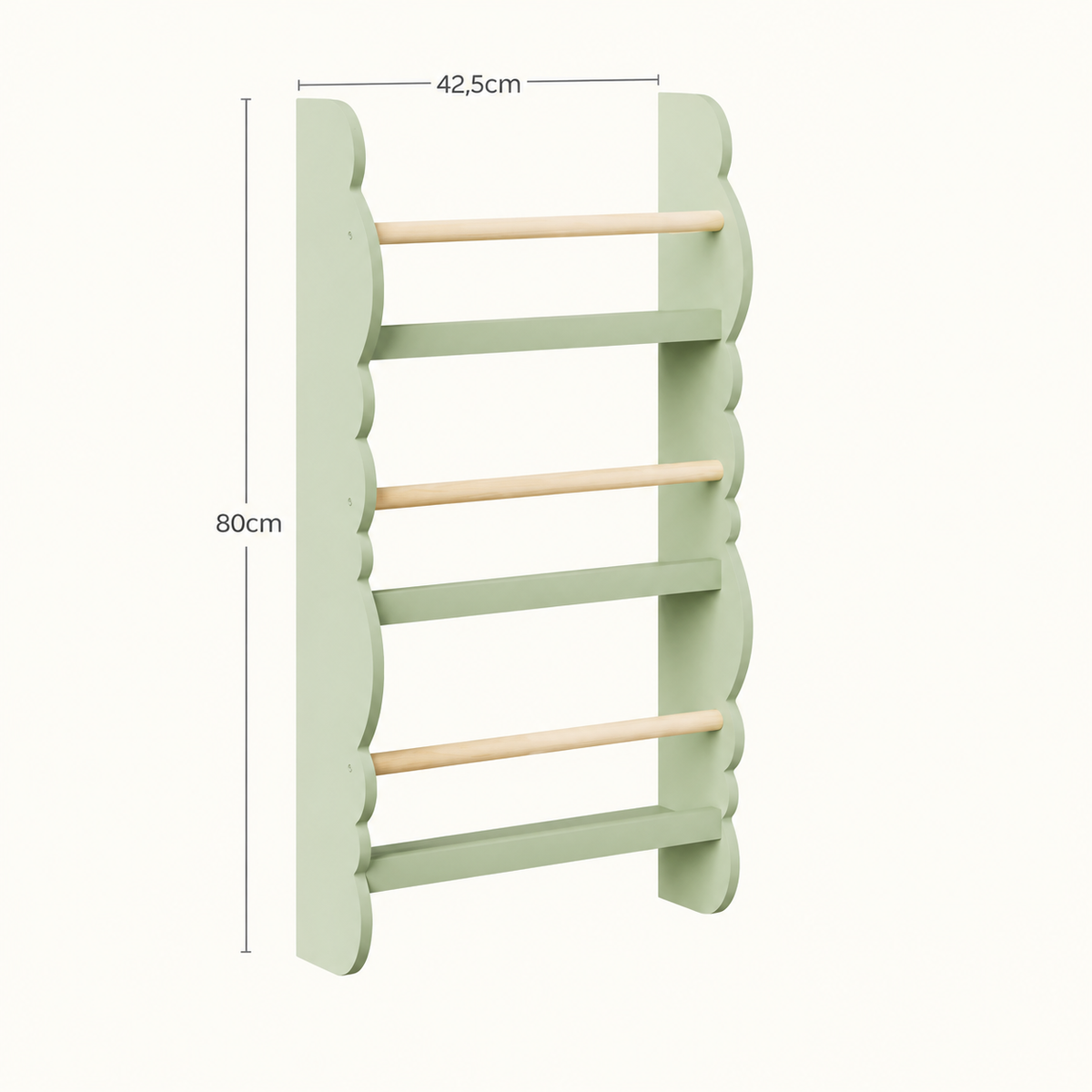 Kids Cloud Wall Bookshelf | Front-Facing Book Storage | BabbliCloud™