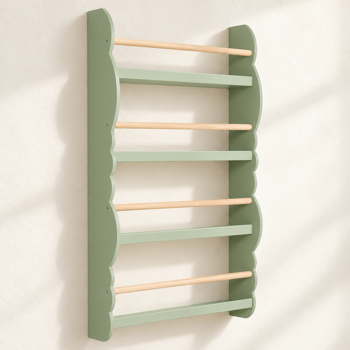Kids Cloud Wall Bookshelf | Front-Facing Book Storage | BabbliCloud™
