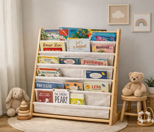 Babblibook™ Wooden Kids Bookshelf