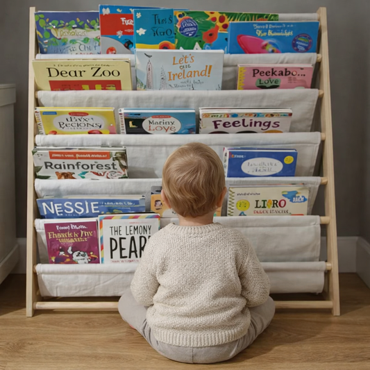 Babblibook™ Wooden Kids Bookshelf