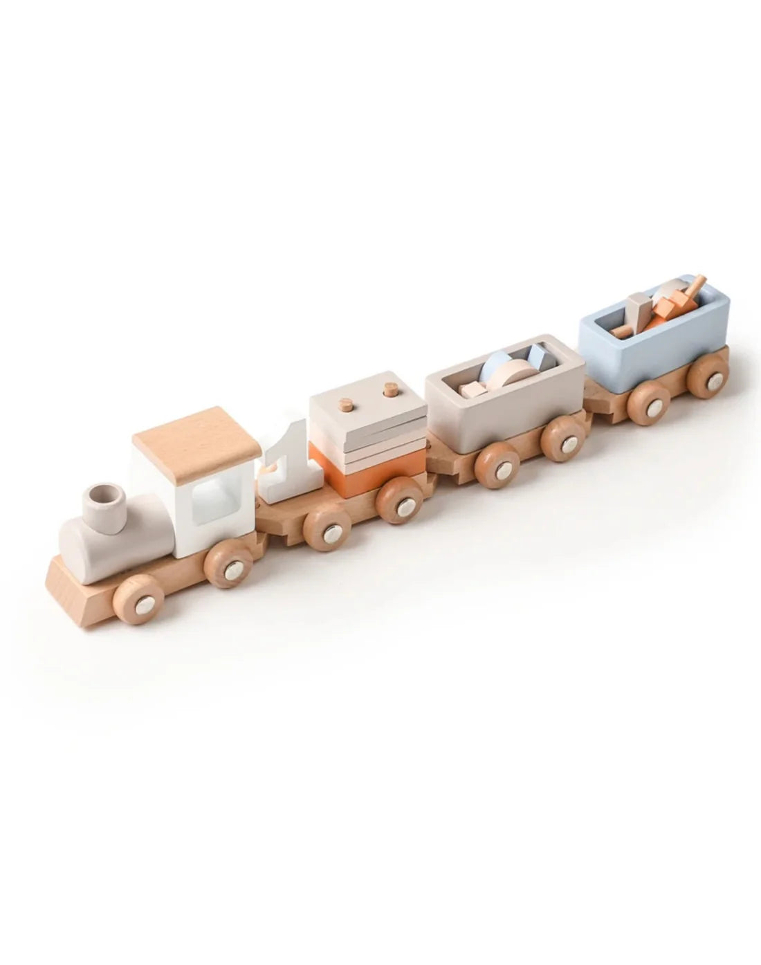 BabbliTrain™ — Wooden Train in Keepsake Suitcase