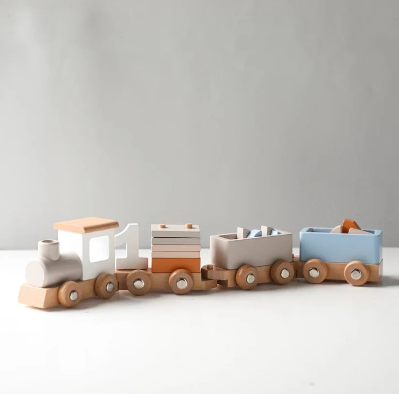 BabbliTrain™ — Wooden Train in Keepsake Suitcase