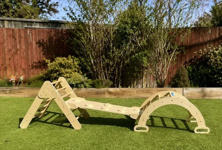 Montessori Pikler Climbing Triangle | BabbliTriangle™ Wooden Climbing Set