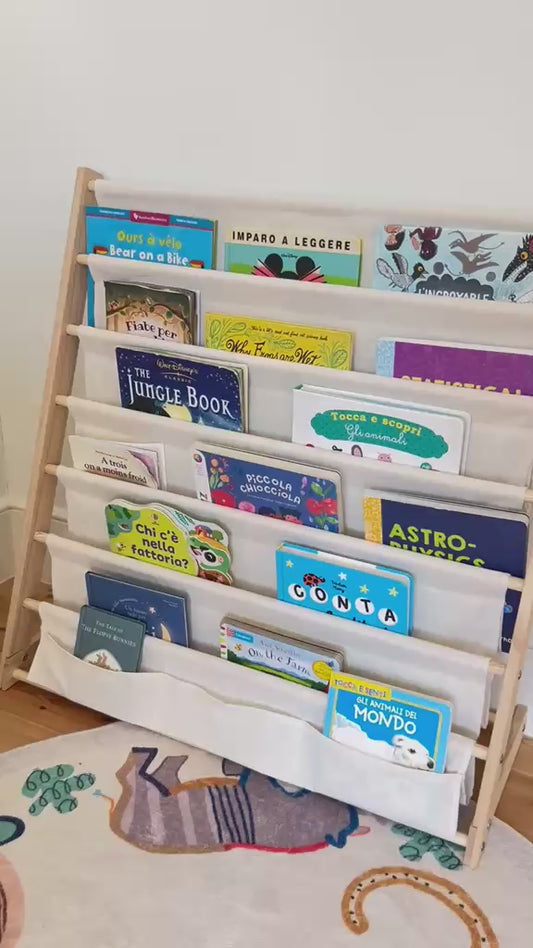 Montessori Front-Facing Bookshelf | Toddler Book Storage | BabbliBook™